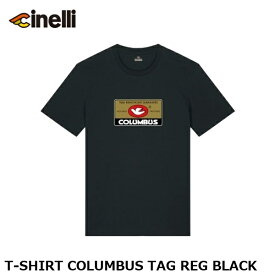 cinelli チネリ T-SHIRT COLUMBUS TAG REG BLACK サイクルウェア　Tシャツ