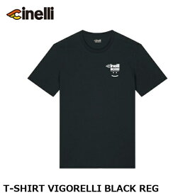 cinelli チネリ T-SHIRT VIGORELLI BLACK REG サイクルウェア　Tシャツ