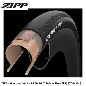 ZIPP �W�b�v ZIPP x Goodyear VectorR Z30 SW Tubeless Tire (TLR) (700x30c) �`���[�u���X�^�C�� ���]��