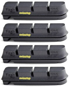 SWISS STOP FLASH PRO BLACK PRINCE for Shimano / Sram �i �J�[�{�������p�u���L�V���[ �j �X�C�X�X�g�b�v �t���b�V���v�� �u���b�N�v�����X �V�}�m/�X�����Ή� SWISSSTOP�@SS02P02dec12