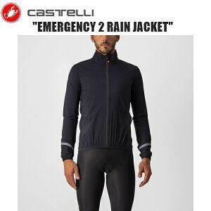 CASTELLI JXe EMERGENCY 2 RAIN JACKET LIGHT BLACK 4521500-085 ] CEFA