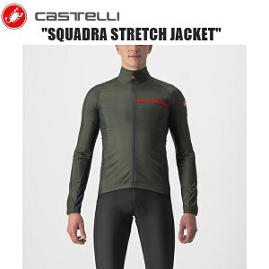 CASTELLI JXe SQUADRA STRETCH JACKET MILITARY GREEN/DARK GRAY 4521511-075 TCNW[W WPbg h ]
