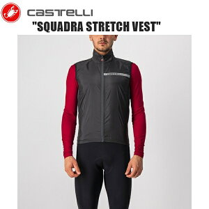 CASTELLI JXe SQUADRA STRETCH VEST LIGHT BLACK/DARK GRAY 4521512-085 TCNW[W xXg h ]