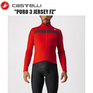 CASTELLI JXe PURO 3 JERSEY FZ RED/BLACK REFLEX 4518511-023 TCNW[W WPbg ]