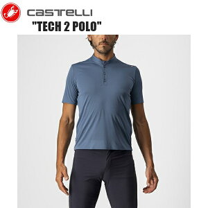 CASTELLI JXe TECH 2 POLO LIGHT STEEL BLUE 4522075-062 TCNW[W ]