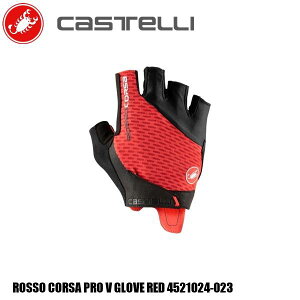 CASTELLI JXe ROSSO CORSA PRO V GLOVE RED 4521024-023 TCNn[tO[u ]