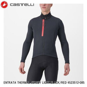 CASTELLI JXe ENTRATA THERMAL JERSEY LIGHT BLACK/RED 4523512-085 Y TCNW[W  ]