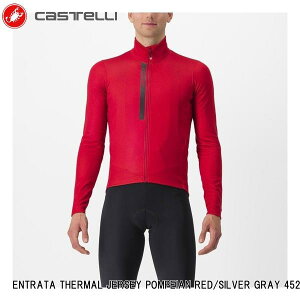 CASTELLI JXe ENTRATA THERMAL JERSEY POMPEIAN RED/SILVER GRAY 4523512-642 Y TCNW[W  ]