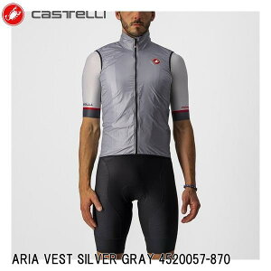 CASTELLI JXe ARIA VEST SILVER GRAY 4520057-870 Y TCNW[W  ] xXg