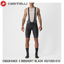 CASTELLI カステリ ENDURANCE 3 BIBSHORT BLACK 4521005-010 メンズ 男 ビブパンツ 自転車用