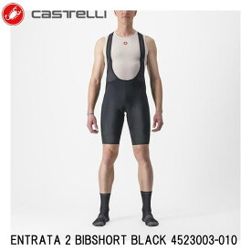 CASTELLI カステリ ENTRATA 2 BIBSHORT BLACK 4523003-010 メンズ 男 ビブパンツ 自転車用