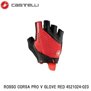 CASTELLI JXe ROSSO CORSA PRO V GLOVE RED 4521024-023 TCNn[tO[u ]