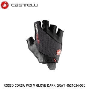 CASTELLI JXe ROSSO CORSA PRO V GLOVE DARK GRAY 4521024-030 TCNn[tO[u ]