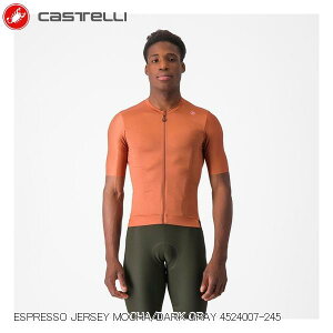 CASTELLI JXe ESPRESSO JERSEY MOCHA/DARK GRAY 4524007-245 TCNW[W