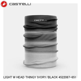 CASTELLI カステリ LIGHT W HEAD THINGY IVORY/BLACK 4522087-651 自転車用ネックウォーマー
