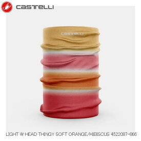 CASTELLI カステリ LIGHT W HEAD THINGY SOFT ORANGE/HIBISCUS 4522087-866 自転車用ネックウォーマー