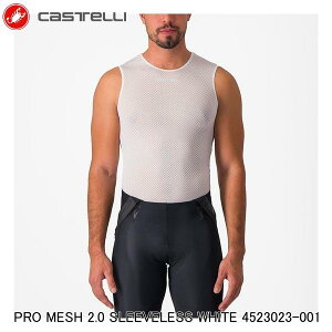 CASTELLI �J�X�e�� PRO MESH 2.0 SLEEVELESS WHITE 4523023-001 ���]�ԗp�A���_�[�V���c