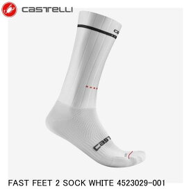 CASTELLI カステリ FAST FEET 2 SOCK WHITE 4523029-001 サイクルソックス
