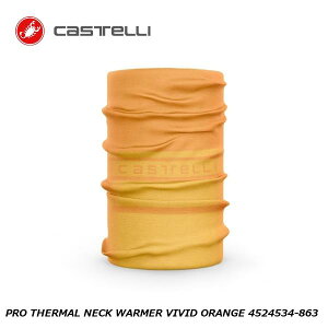 CASTELLI JXe PRO THERMAL NECK WARMER VIVID ORANGE 4524534-863 ]ԗplbNEH[}[