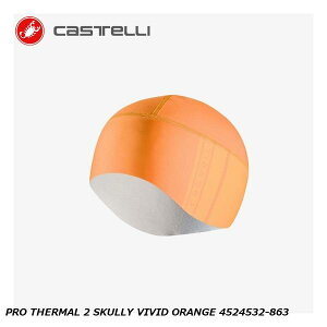 CASTELLI カステリ PRO THERMAL 2 SKULLY VIVID ORANGE 4524532-863 サイクルキャップ