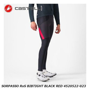 CASTELLI JXe SORPASSO RoS BIBTIGHT BLACK RED 4520522-023 ]ԗp ru^Cc
