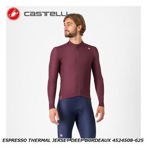 CASTELLI JXe ESPRESSO THERMAL JERSEY DEEP BORDEAUX 4524508-625 TCNW[W