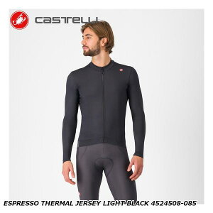 CASTELLI JXe ESPRESSO THERMAL JERSEY LIGHT BLACK 4524508-085 TCNW[W