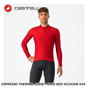 CASTELLI JXe ESPRESSO THERMAL JERSEY RICH RED 4524508-645 TCNW[W