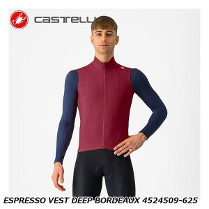 CASTELLI JXe ESPRESSO VEST DEEP BORDEAUX 4524509-625 TCNW[W