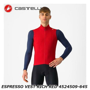 CASTELLI JXe ESPRESSO VEST RICH RED 4524509-645 TCNW[W