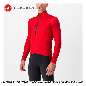 CASTELLI JXe ENTRATA THERMAL JERSEY RICH RED/BLACK 4523512-645 TCNW[W