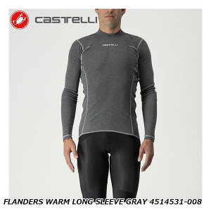 CASTELLI JXe FLANDERS WARM LONG SLEEVE GRAY 4514531-008 TCNW[W