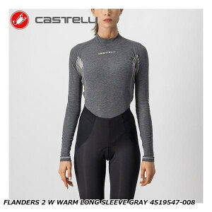 CASTELLI JXe FLANDERS 2 W WARM LONG SLEEVE GRAY 4519547-008 ]ԗpA_[Vc