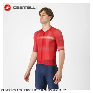 CASTELLI JXe CLIMBER'S A/C JERSEY RED/BLACK 4525011-023 TCNW[W