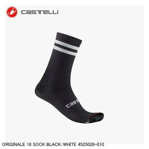 CASTELLI JXe ORIGINALE 18 SOCK BLACK/WHITE 4525028-010 TCN\bNX C