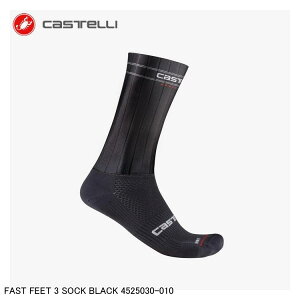 CASTELLI JXe FAST FEET 3 SOCK BLACK 4525030-010 TCN\bNX C