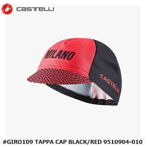 CASTELLI �J�X�e�� #GIRO109 TAPPA CAP BLACK/RED 9510904-010 �T�C�N���L���b�v