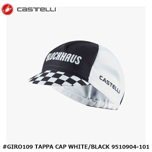 CASTELLI �J�X�e�� #GIRO109 TAPPA CAP WHITE/BLACK 9510904-101 �T�C�N���L���b�v