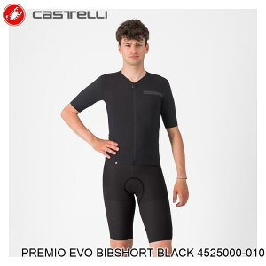 CASTELLI JXe PREMIO EVO BIBSHORT BLACK 4525000-010 ] ruV[c