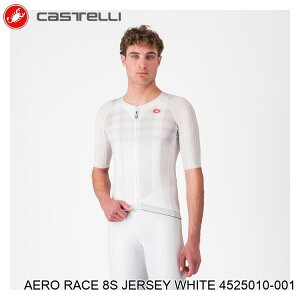 CASTELLI JXe AERO RACE 8S JERSEY WHITE 4525010-001 TCNW[W