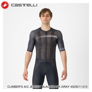 CASTELLI JXe CLIMBER'S A/C JERSEY BLACK/DARK GRAY 4525011-010 TCNW[W