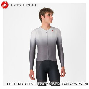 CASTELLI JXe UPF LONG SLEEVE JERSEY SILVER GRAY 4525075-870 TCNW[W