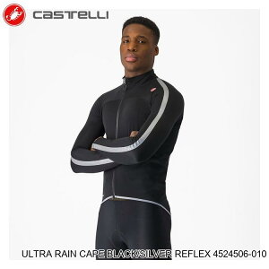 CASTELLI JXe ULTRA RAIN CAPE BLACK/SILVER REFLEX 4524506-010 ] CEFA