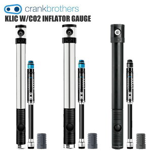 CRANK BROTHERS クランクブラザーズ 空気入れ ポンプ クリック ダブル CO2 インフレーター ゲージ KLIC W/CO2 INFLATOR GAUGE 自転車