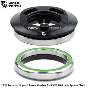 WOLF TOOTH �E���t�g�D�[�X IS52 Premium Upper & Lower Headset for ENVE IN-Route System Black ���]�� �w�b�h�p�[�c