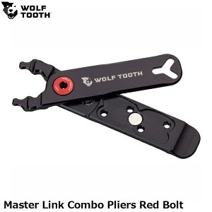 WOLF TOOTH �E���t�g�D�[�X Master Link Combo Pliers Red Bolt ���]�ԗp�g�эH�� �}���`�c�[��