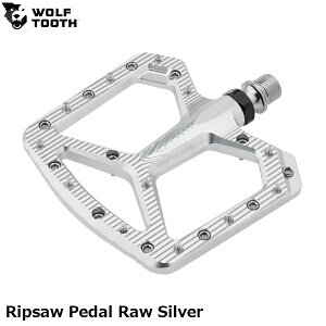 WOLF TOOTH �E���t�g�D�[�X Ripsaw Pedal Raw Silver ���]�� �t���b�g�y�_��