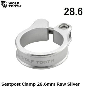 WOLF TOOTH �E���t�g�D�[�X Seatpost Clamp 28.6mm Raw Silver ���]�ԗp �V�[�g�N�����v