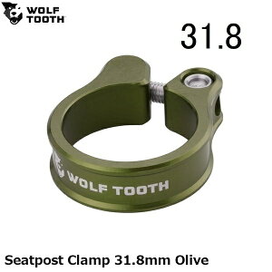 WOLF TOOTH �E���t�g�D�[�X Seatpost Clamp 31.8mm Olive ���]�ԗp �V�[�g�N�����v