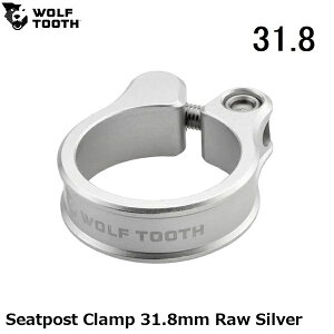 WOLF TOOTH �E���t�g�D�[�X Seatpost Clamp 31.8mm Raw Silver ���]�ԗp �V�[�g�N�����v